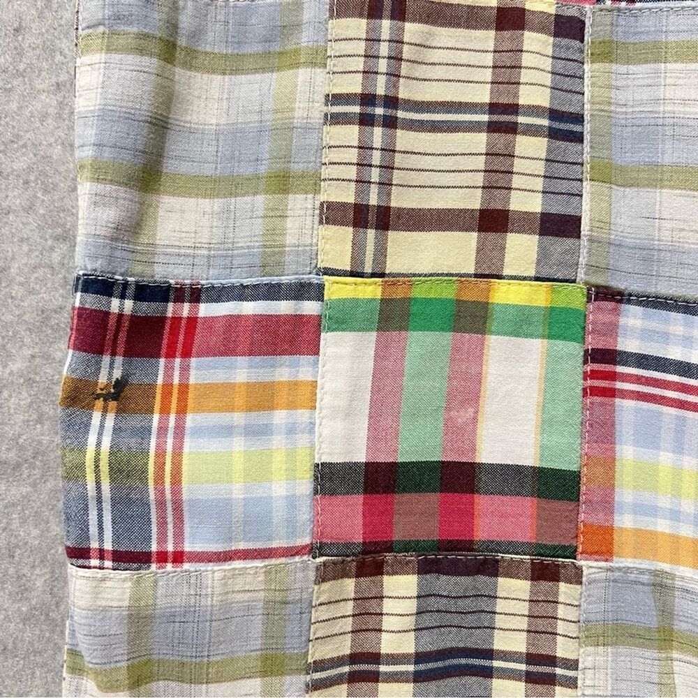 Relativity Madras Plaid Patchwork Bermuda Shorts … - image 8